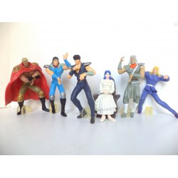 Rare COMPLETE SET 6 Figures 8cm KEN SHIRO PART 1 Bandai JAPAN Gashapon