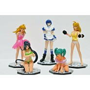 IKKI TOUSES Raro Set 5 Figure 9cm EYES CATCHING Gashapon RUNA Giappone