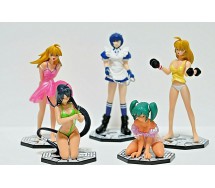 IKKI TOUSES Raro Set 5 Figure 9cm EYES CATCHING Gashapon RUNA Giappone