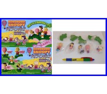 SNOOPY PEANUTS Raro Set 5 Figure 5cm Gashapon KORORO Giappone