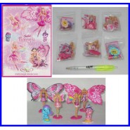 Complete Set 6 MINI Figures BARBIE FAIRYTOPIA Serie KINDER FERRERO Choco Eggs