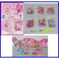 Complete Set 6 MINI Figures BARBIE FAIRYTOPIA Serie KINDER FERRERO Choco Eggs