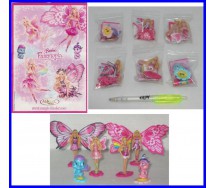 Complete Set 6 MINI Figures BARBIE FAIRYTOPIA Serie KINDER FERRERO Choco Eggs