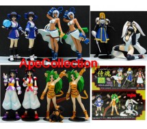 SAMURAI SPIRIT Raro Set 10 Figure 9cm Gashapon YUJIN Giappone NUOVI PERFETTI