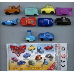 SET COMPLETO 10 Mini Figure Modellini 3cm CARS Originali ZAINI Italia SAETTA CRICCHETTO etc. Decorazione Torta Cake Topper