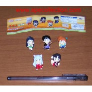 INUYASHA Complete Set 5 MINI FIGURES with PINS Rare BANPRESTO Japan