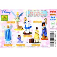 RARO Set 6 Figure PRINCIPESSE DISNEY Serie SR Part 2 Gashapon YUJIN Giappone ALICE TINKERBELL etc.