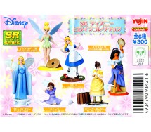 RARO Set 6 Figure PRINCIPESSE DISNEY Serie SR Part 2 Gashapon YUJIN Giappone ALICE TINKERBELL etc.