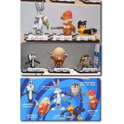 LOONEY TUNES Volume 2 RARE SET 5 Trading Figures KONAMI Japan BUGS PEPE YOSEMITE SAM etc.