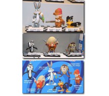 LOONEY TUNES Volume 2 RARE SET 5 Trading Figures KONAMI Japan BUGS PEPE YOSEMITE SAM etc.