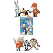 LOONEY TUNES Volume 2 RARE SET 5 Trading Figures KONAMI Japan BUGS PEPE YOSEMITE SAM etc.