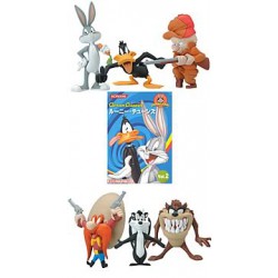LOONEY TUNES Volume 2 RARE SET 6 Trading Figures KONAMI Japan BUGS