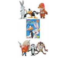 LOONEY TUNES Volume 2 RARE SET 5 Trading Figures KONAMI Japan BUGS PEPE YOSEMITE SAM etc.