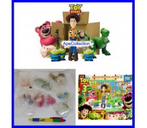 RARE Set 6 Figures TOY STORY 3 Part 2 LOTSO BUZZ ALIENS Gashapon YUJIN Japan