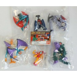 RARE Complete Set 6 Figures MAZINGER and DEVILMAN Gashapon BANDAI Japan