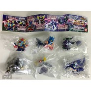 RARO Set 6 Mini Figure Deformed ROBOT WARS PART 3 Goldrake Raideen Getter Dancougar Gashapon BANDAI GIAPPONE 