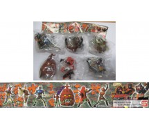 RARE Complete Set 6 Figures KAMEN RIDER PART 2 Gashapon BANDAI Japan