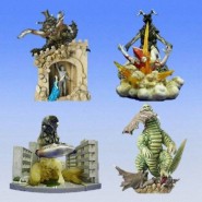 RARE Complete Set 4 Diorama Figures ULTRAMAN PART 2 Gashapon BANDAI Japan