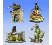 RARE Complete Set 4 Diorama Figures ULTRAMAN PART 2 Gashapon BANDAI Japan