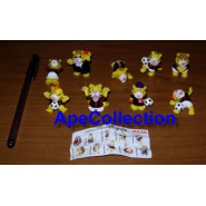 COMPLETE SET 10 Mini Figures 3cm TIGROTTI Mascotte Soccer MILAN 