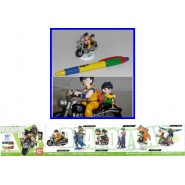 DRAGONBALL Z Figura Diorama GOKU e GOHAN su MOTO NERA da Bandai MINI SELECTION Trading Figure
