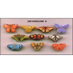 FARFALLE DEL MONDO Raro SET 10 Mini FIGURE 4cm Porcellana FEVES Francia