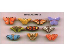 BUTTERFLIES OF THE WORLD Rare SET 10 Mini PORCELAIN Figures 4cm Official FEVES France