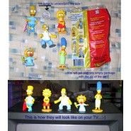 RARO Set 5 big Figure THE SIMPSONS Originali PANINI France Trading Figures