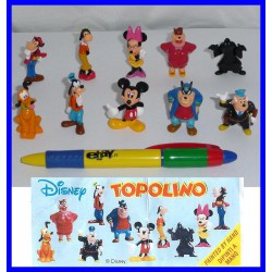 RARO Complete Set 10 Mini Figures 3cm Mickey Mouse MINNIE DISNEY ZAINI