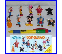 RARO Complete Set 10 Mini Figures 3cm Mickey Mouse MINNIE DISNEY ZAINI