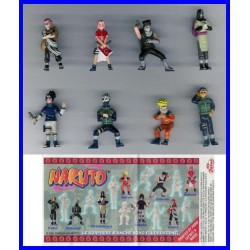 RARE Complete Set 8 Mini Figures 3cm NARUTO Ninja Animated Movie Manga ZAINI