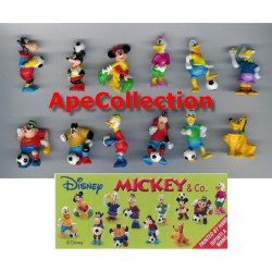 RARO Complete Set 10 Mini Figures 3cm Mickey &Co. Donald Duck Winter Dress DISNEY ZAINI