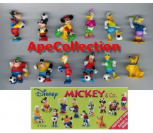 RARO Complete Set 10 Mini Figures 3cm Mickey &Co. Donald Duck Winter Dress DISNEY ZAINI