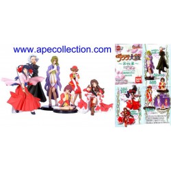 Raro SET 6 Figure Collezione SAKURA WARS PART 4 Manga Anime JAPAN Originali BANDAI Gashapon