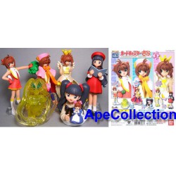 Raro SET 6 Figure Collezione SAKURA CARD CAPTOR PART 2 Manga Anime JAPAN Originali BANDAI Gashapon