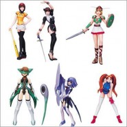 RARE Set 6 Figures NAMCO GALS PART 4 Girls RETRO Videogames  Original YUJIN Giappone Gashapon  TEKKEN etc.