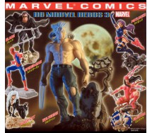 Raro SET 6 Figure Collezione MARVEL SUPER HEROES PART 3 Originali BANDAI Gashapon JAPAN Spiderman Wolverine etc.