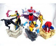 Rare SET 6 Figures MARVEL SUPER HEROES PART 2 Original BANDAI Gashapon JAPAN Spiderman Wolverine etc.