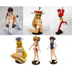 COMPLETE SET 6 Figures Characters SR Toshiba Entertainment Gals Collection Daphne in the Brilliant Light Tenbatsu Angel Rabbie 