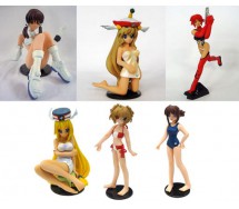 COMPLETE SET 6 Figures Characters SR Toshiba Entertainment Gals Collection Daphne in the Brilliant Light Tenbatsu Angel Rabbie 
