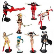 RARE Set 8 Figures SEGA GALS PART 2 Girls RETRO Videogames  Original YUJIN Giappone Gashapon  TEKKEN etc.