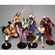 RARO SET 6 Figure Collezione CAPCOM VS SNK Girls PART 2 Retro VIDEOGAMES STARS Street Fighters etc. TOMY Gashapon