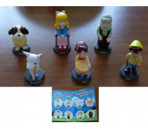 COMPLETE SET 6 Trading Figures HEIDI Peter Fioccoetc. RUNA Japan