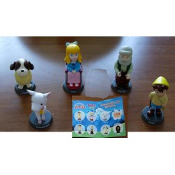 HEIDI Raro LOTTO 5 Figure CLARA FIOCCO PETER Trading Figures RUNA Japan 30 anniversario