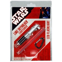 Lightsaber LUKE SKYWALKER Light LED Luce Keychain With Ccarabiner STAR WARS