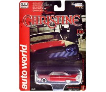 Modellino Auto PLYMOUTH FURY 1958 Film CHRISTINE Macchina Infernale Vetri Sporchi Scala 1/64 Johnny Lightning