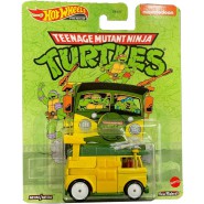 Die Cast Model PARTY WAGON Teenage Mutant Ninja Turtle Scale 1:64 6cm HotWheels Premium Real Riders