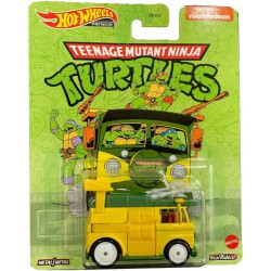 Die Cast Model PARTY WAGON Teenage Mutant Ninja Turtle Scale 1:64 6cm HotWheels Premium Real Riders