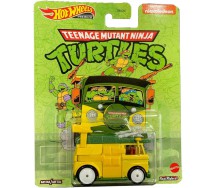 Die Cast Model PARTY WAGON Teenage Mutant Ninja Turtle Scale 1:64 6cm HotWheels Premium Real Riders