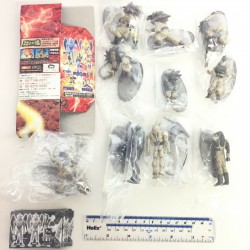 COMPLETE SET 9 Figures DRAGONBALL GT Soul Of Hyper Figuration PART 2 Version GREY With Dragon Original BANDAI